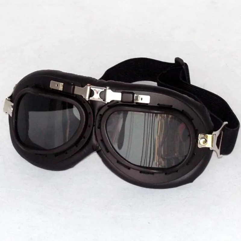 G2 Grey lens Ретро очки для мотоцикла, анти-УФ очки для скутера, Классические винтажные очки для пилота, мотоциклетный шлем, ветрозащитные защитные очки - Цвет: G2 Grey lens