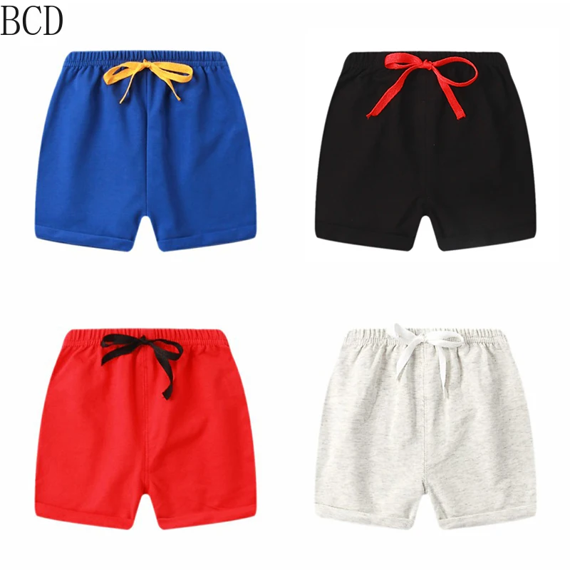 Детские летние шорты От 1 до 5 лет хлопковые для мальчиков и девочек карамельных