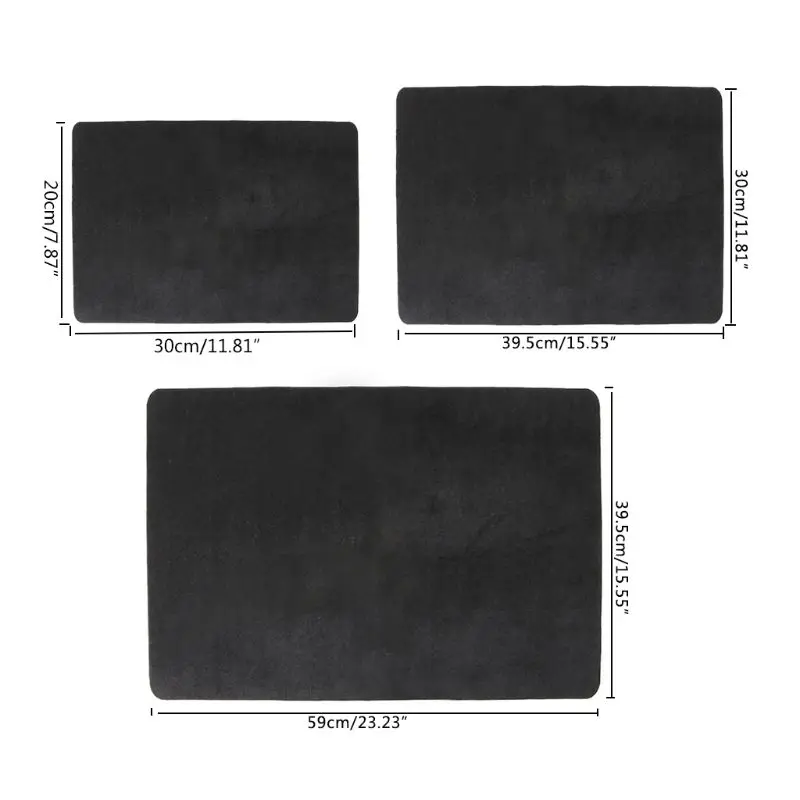 

3 Sizes Black Professional Poker Card Deck Mat Magic Tricks Magician Props Coin Pad For Magicians Daily Board Games Fast Reach