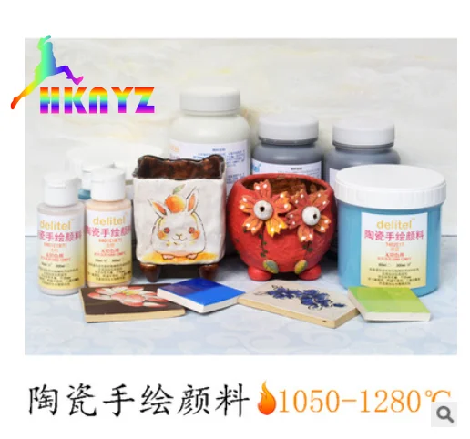 

1 sets Hand-Painted Flower Pot Paint Ceramic Special Glaze Color 60ML Acrylic Paint Handmade Pigment