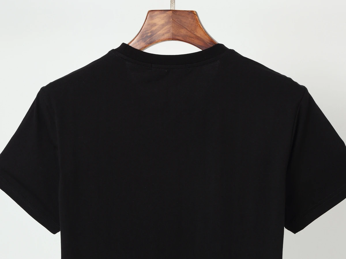 

2021 Summer New Print T-shirt Men Fashion 100% Cotton Thick Fabric Comfortable Tops Plus Size Brand Clothing