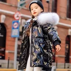 Детский пуховик из хлопка, ветрозащитная детская одежда, новинка 2021, зимнее пальто, модная Яркая кожаная школьная одежда, парки для девочек