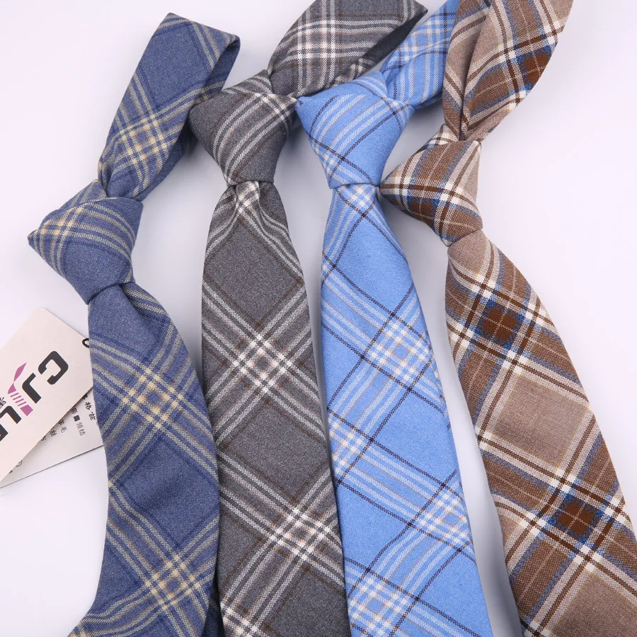 

6.5cm England Style Neck Ties For Men and Women Casual Plaid Tie Slim Suits Neckwear Necktie Wedding Necktie Gravatas Cravat