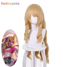 Парики для косплея LOL Soraka, термостойкие синтетические волосы для косплея кафе, Кути, сорака, длиной 80 см, желтые