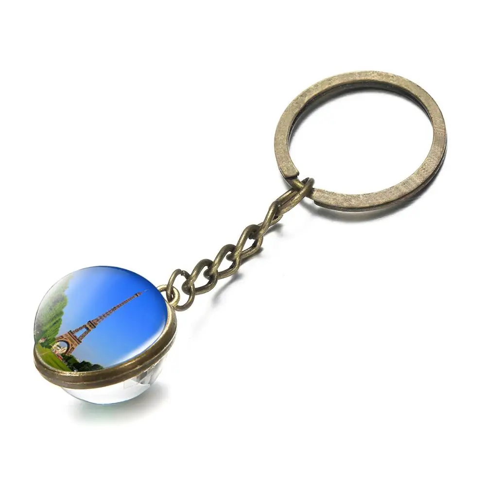 Последняя с подвеской изображением Эйфелевой башни брелок Эйфелева башня