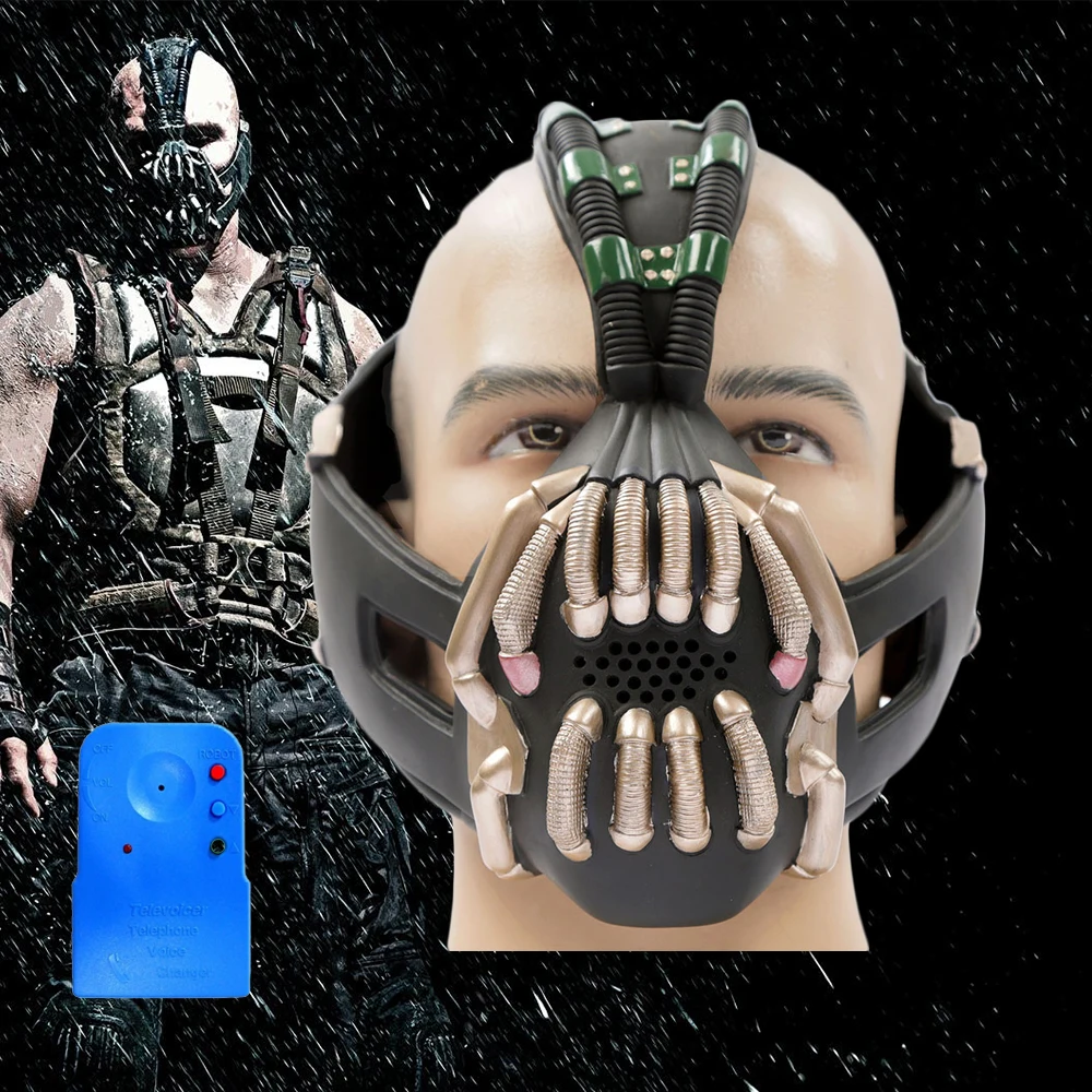 XCOSER Bane косплей маска Бэтмен Темный рыцарь Rises Косплей Костюм Опора Полный взрослый размер Хэллоуин косплей