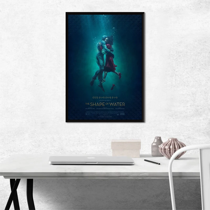 

The Shape of Water Wall Art Poster Canvas Painting Nordic Wall Pictures Living Room Home Decor No Frame