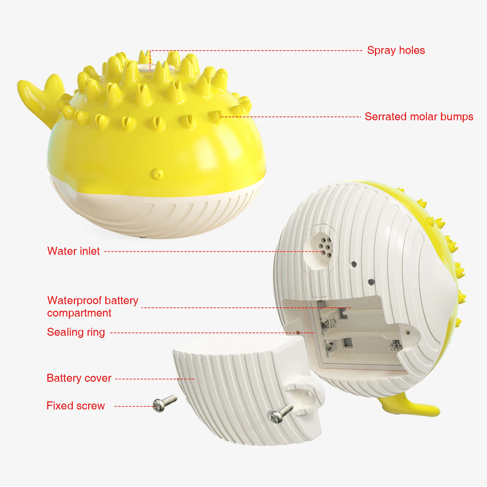 

Dog Toys Electric Pet Toys Molar Toys Spray Floating Toys Pet Bathing Toys Swimming Pool Toys in Summer