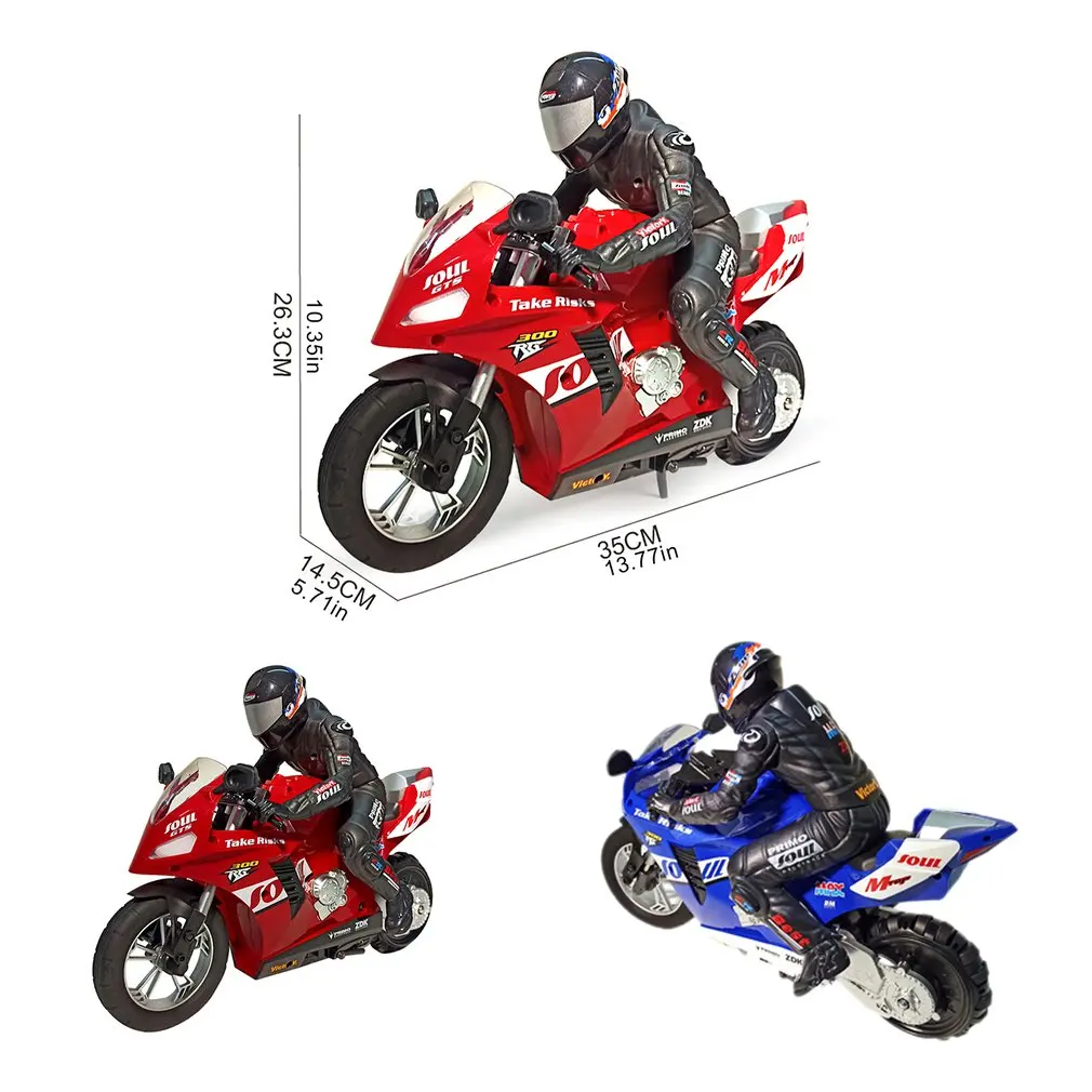 

1:16 HC-802 Self-Balancing 6 Axis Stunt Racing Motorcycle Plastic RTR High Speed 20km/h 360 Degree Drift