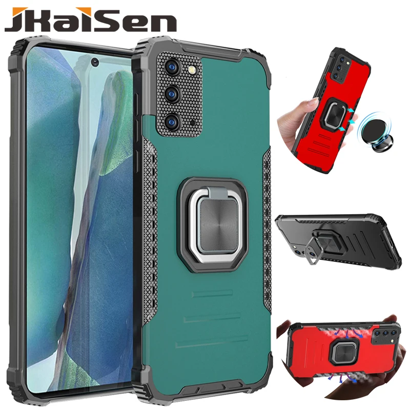 

JKaiSen Shockproof Magnetic Ring Protection Case For Samsung Galaxy Note 20 5G Armor Bracket Phone Case For Samsung Note20 Ultra