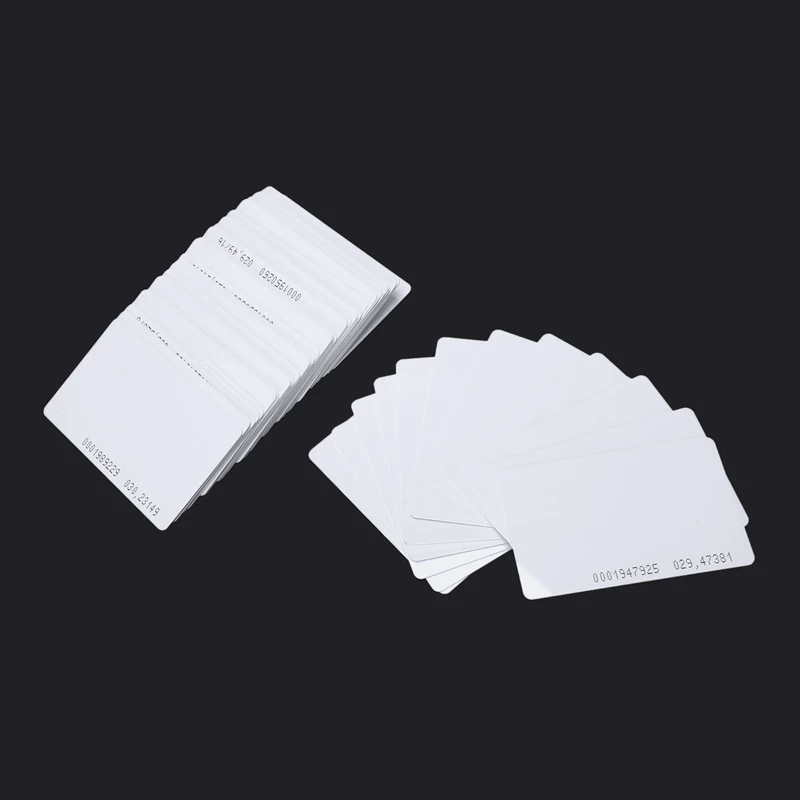 Пустой идентификационный доступ RFID карты EM4100 125 кГц 50 шт.|Наборы для управления