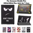 Для Kindle Fire HD10HD10 плюс 2021 10.1in Чехол Кожаный противоударный чехол Funda Capa Поддержка Беспроводной Зарядное устройство