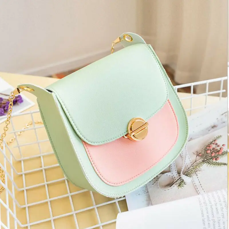 Новинка 2019 женская сумочка из искусственной кожи в Корейском стиле сумка через