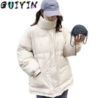 Пальто женское зимнее на липучке, с капюшоном, на завязках