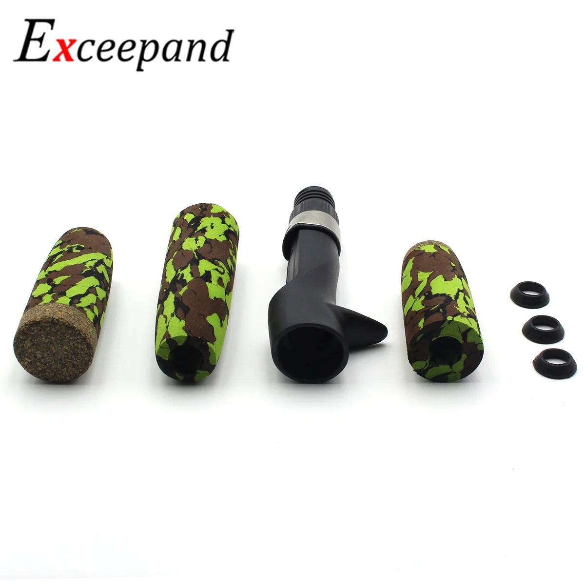 Excepand зеленый камуфляж Литье удочка строительство EVA ручка комплект|Удочки| |