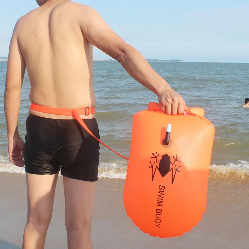 Плавание ming буй Безопасность 20L оранжевый поплавок с водозащитный для открытых