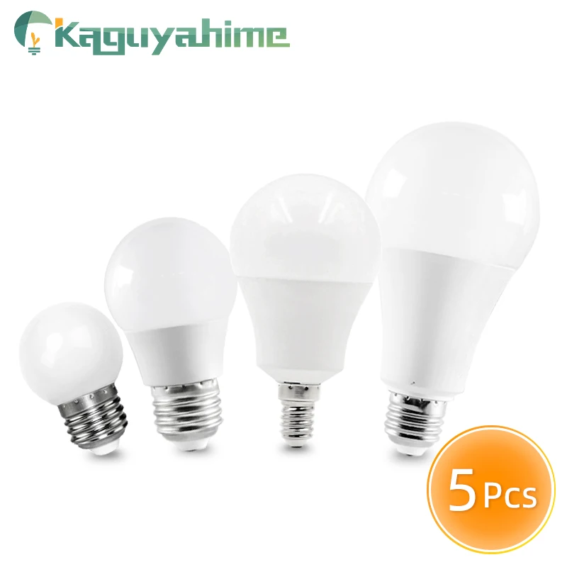 5 шт. светодиодные лампы Kaguyahime E27 E14 3 Вт 9 15 20 220 В|Светодиодные и трубки| |