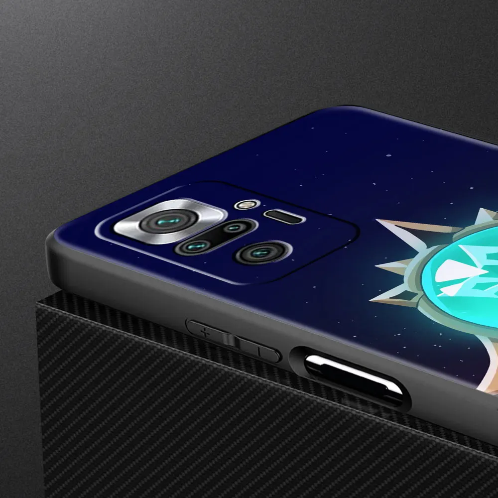 Fashion Case for Xiaomi Redmi Note 9S 9 8 7 8T 9T 10 9C 9A 7A 6A 8A K40 Pro Soft Phone Funda Cover Genshin Impact Anime Cover