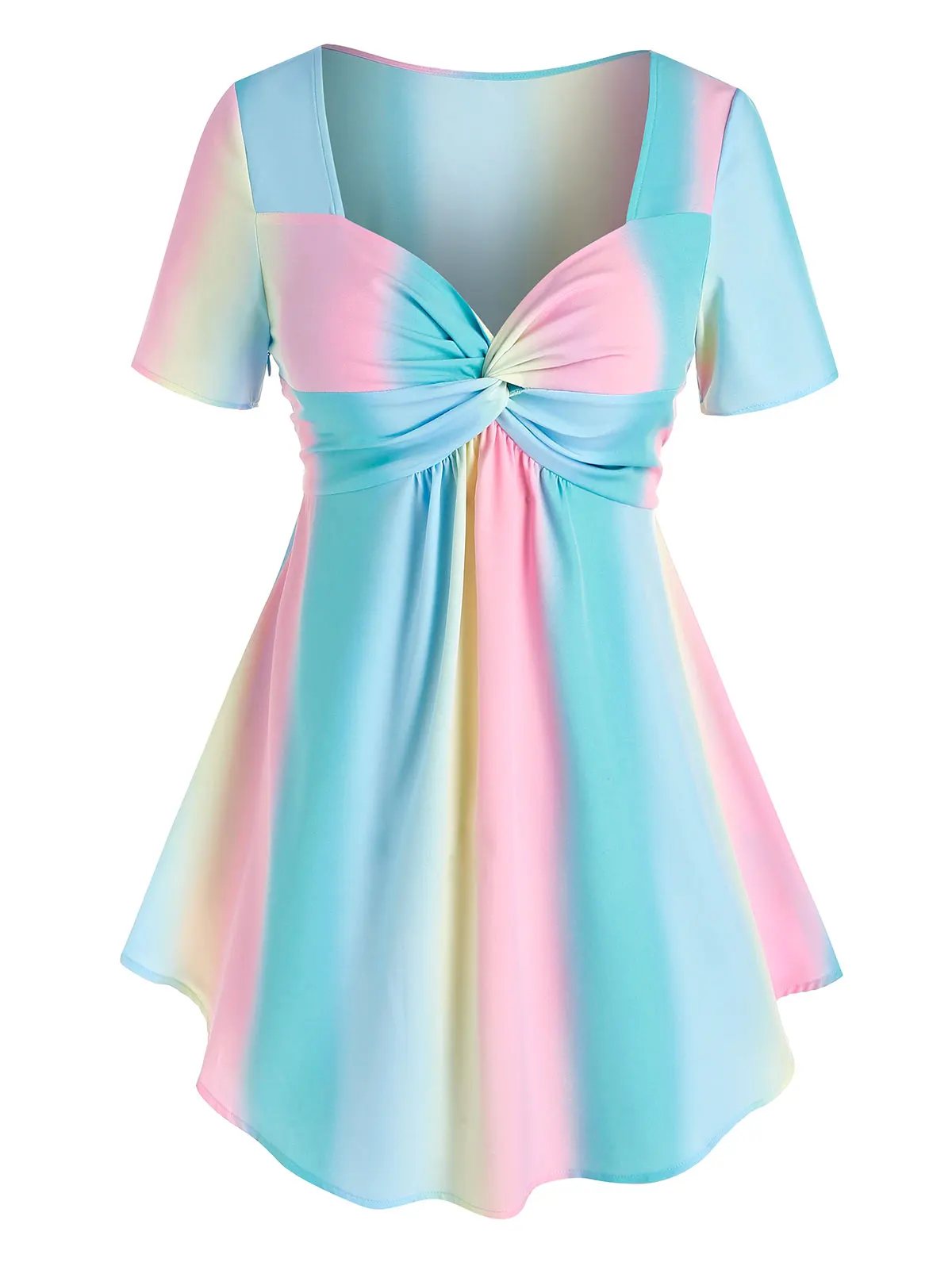 Женские повседневные топы ROSEGAL размера плюс 5XL модные футболки с коротким рукавом