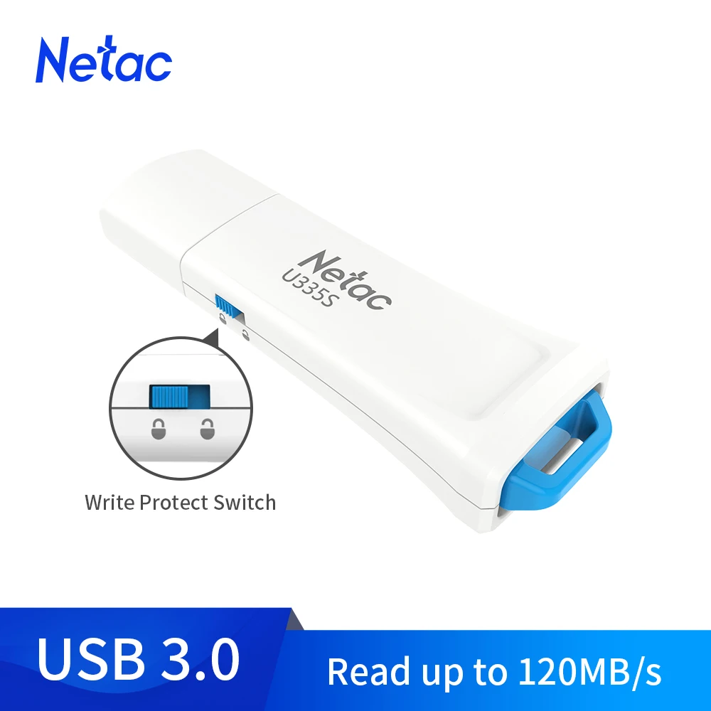USB-флеш-накопитель Netac USB 3 0 защита от записи высокоскоростной 64 ГБ USB-накопитель |