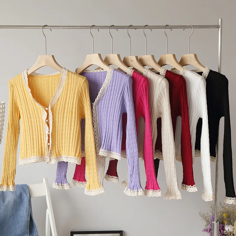 Женский однобортный Кардиган MONMOIRA повседневный вязаный кардиган ярких цветов во