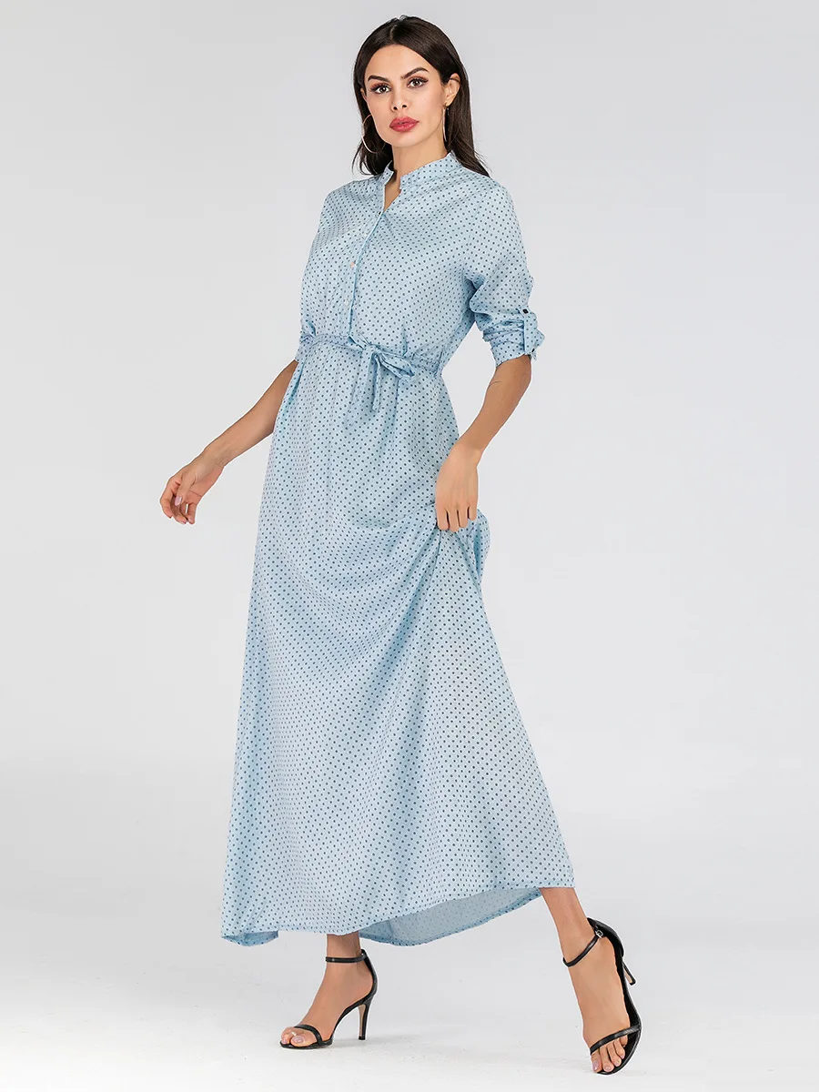 Женское однобортное платье из хлопка и льна литературное однотонное с принтом