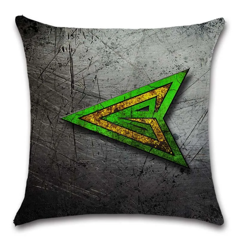 Чехол на подушку зеленого цвета со стрелой Оливер Куин украшение для дома дивана