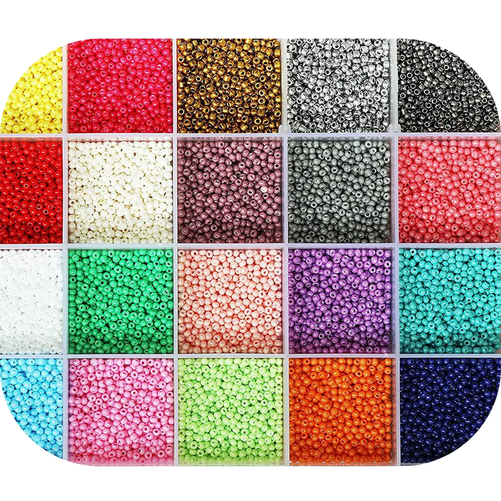 

Multi-color Round Beads Czech Glass Seed Beads Jewelry Beads 2/3/4mm For Bracelet Jewelry DIY Making Accessories