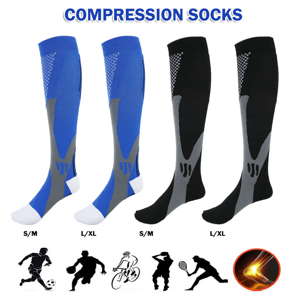 

Unisex Running Sports Nylon Yoga Socks Non Slip Cycling Socks Compression Socks Compression Stockings Fatigue Varicose Relief