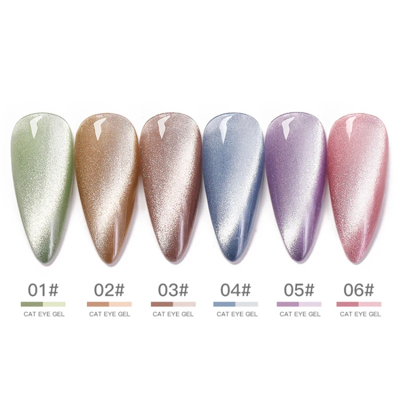 Новый клей для лака ногтей ледяной сквозь кошачий глаз дизайна переводной фольги