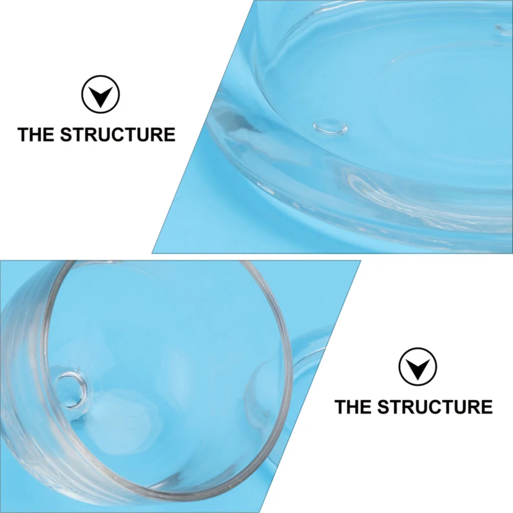 

1Pc Glass Display Cover Food Hood Glass Dessert Dust Cover (White)