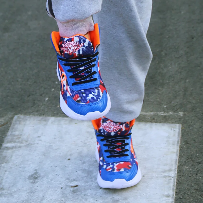 Детские баскетбольные кроссовки Jordan для мальчиков Спортивная обувь высокого