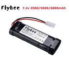 7,2 в 5000 мАч NiMH сменный аккумулятор RC с разъемом разряда Tamiya для радиоуправляемых игрушек гоночных автомобилей лодок самолетов Бесплатная доставка