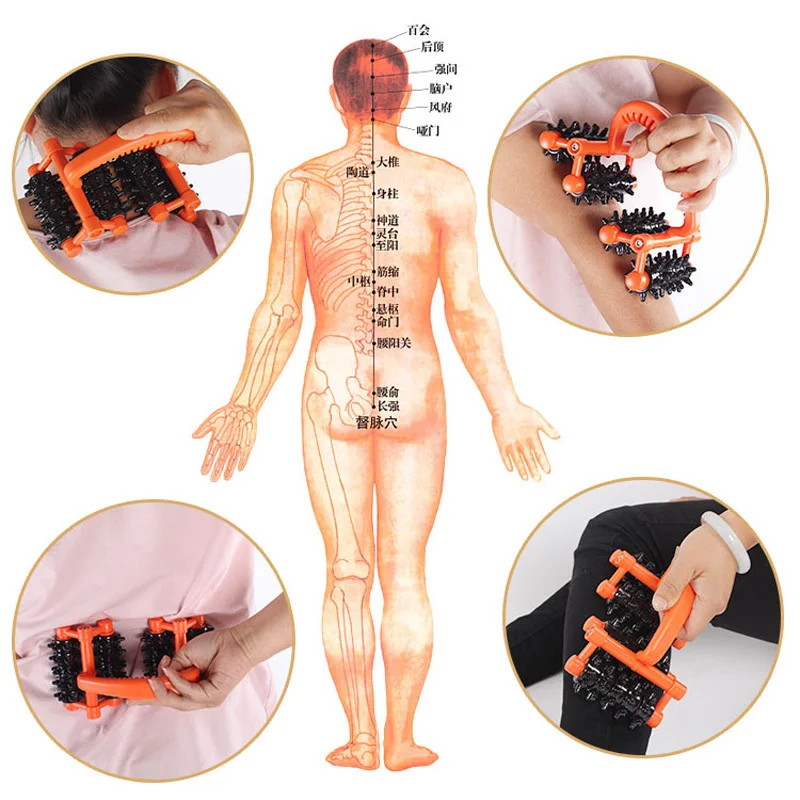 Ручной массажер Лимфатический система акупунктурный ролик для ног массажный