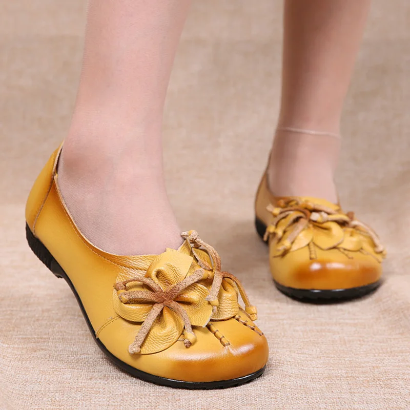 Женская обувь на плоской подошве ручной работы женские лоферы из натуральной