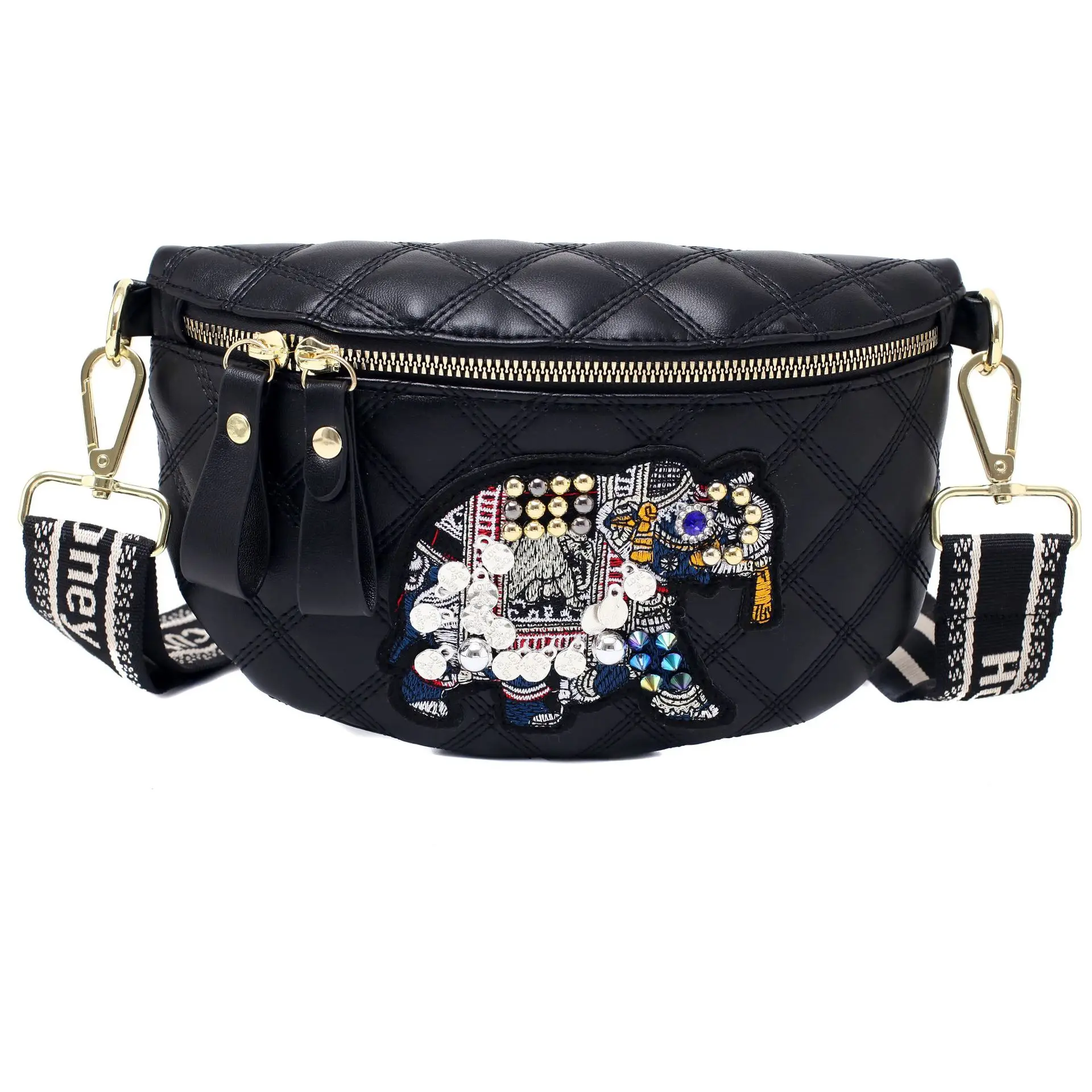 

Luxury Beautiful Design Women's Famous Brand zipper Waist Packs Female 2021 Small PU Leather Crossbody Chest Shoulder Bag Purses