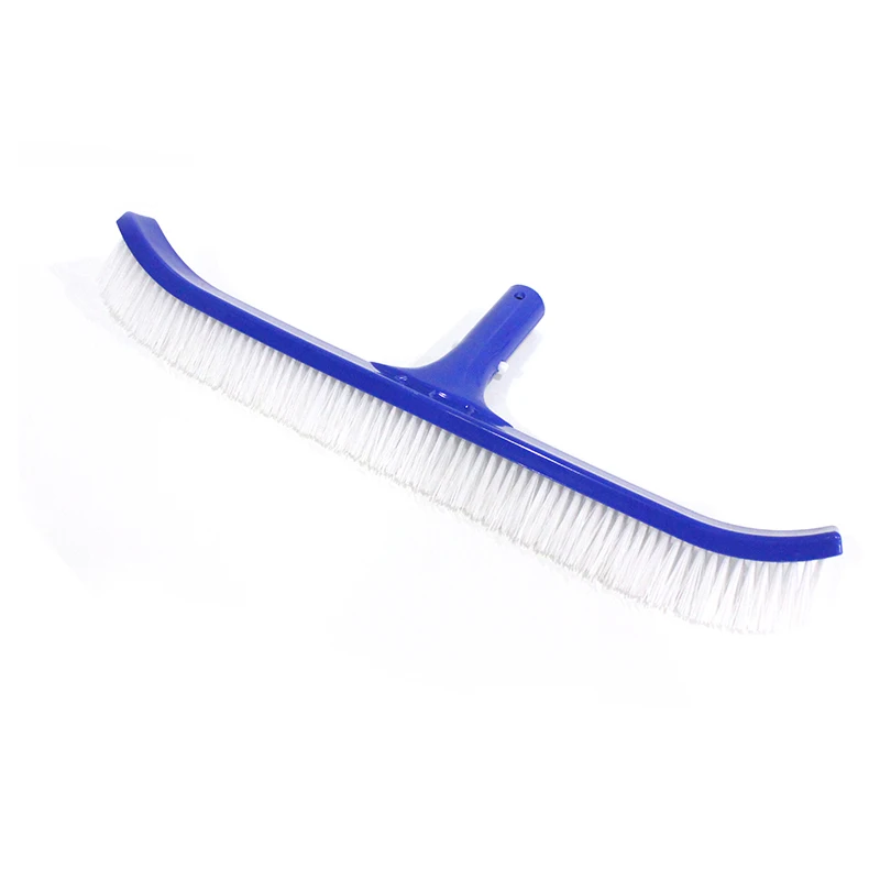 

18 Inch Plastic Cleaning Brush Tip Cleaner Curved Swimming Pool Broom Algae Portable Surfaces Heavy Duty Spa Walls Accessories