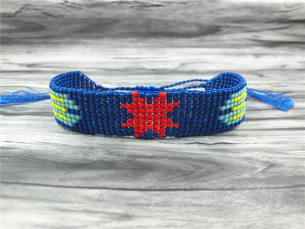 AMIU ручной браслет дружбы хиппи цветной бисер очарование Модные браслеты из