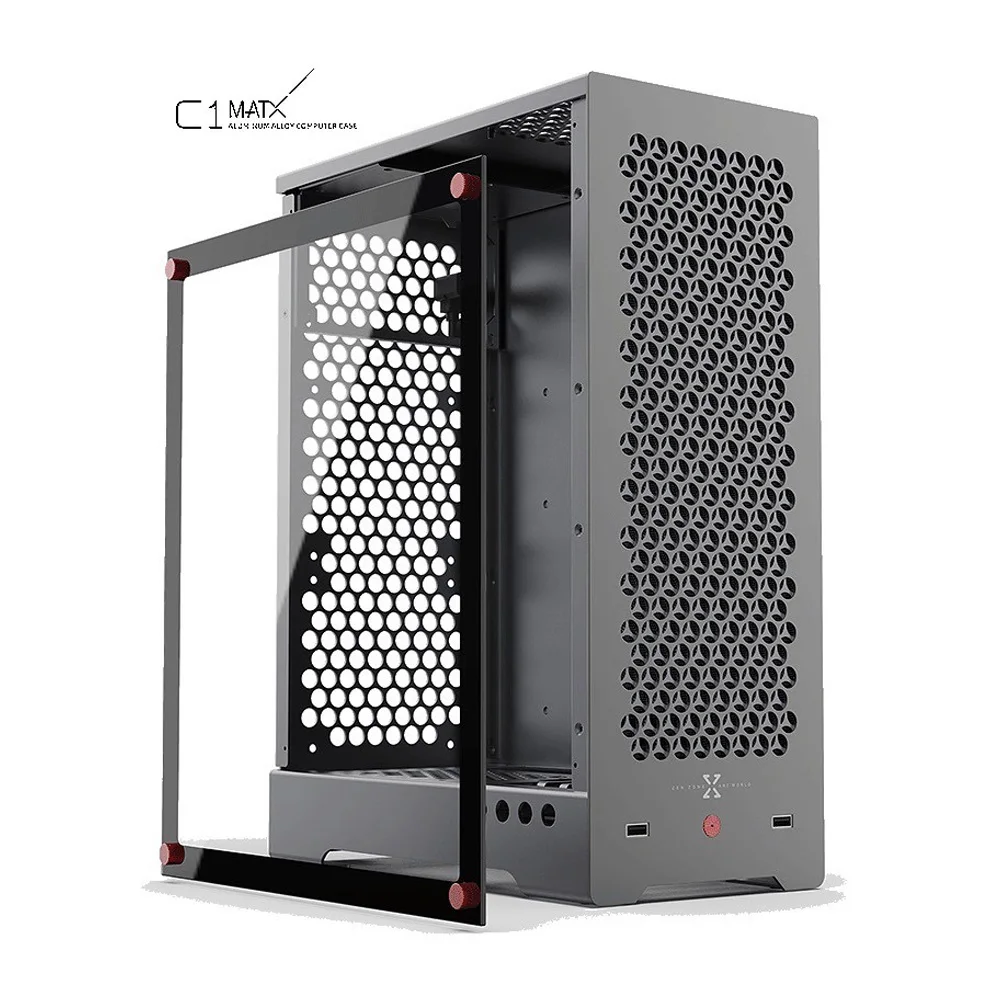 Чехол для компьютера ZZAW C1 MATX корпус из алюминиевого сплава ATX блок питания 240