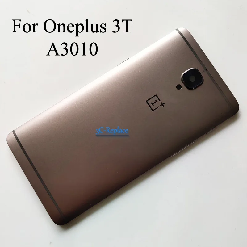 Gray Oneplus 3T Для Oneplus X 2, 3, 3 T, 5, 5, 6, 6 T, 7 Global задняя крышка батарейного отсека, корпус, чехол, Задние стекла, запчасти One plus 1+ 7 PRO GM1910, GM1911 - Цвет: Gray Oneplus 3T