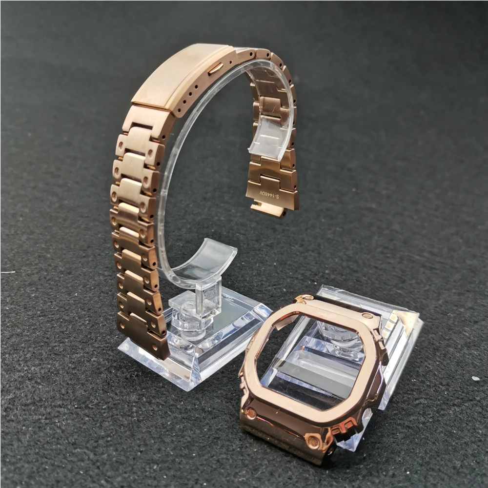 Ремешок из нержавеющей стали для наручных часов браслет с заклепками DW5600 GMW5610 GW5000