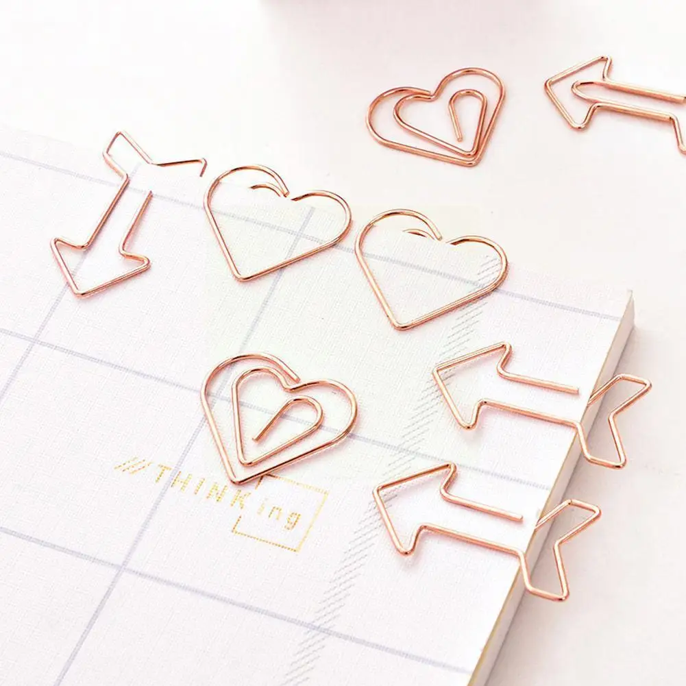 

Metal Special-shaped Paper Clips Color Small And Cute Paper Clips Cartoon Bookmarks For Students E6b9