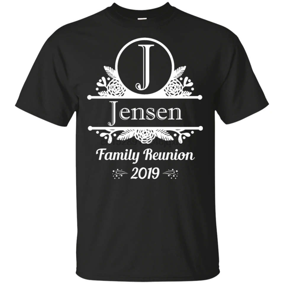 Jensen Monogram family Reunion 2019 черная футболка Размеры M Xxxl футболки| |