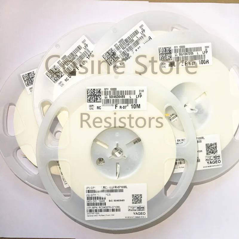 200 шт./лот RC0603FR-07 толстая пленка Резисторы SMD 0603 1% 1-10K 100K OHM | Электронные компоненты