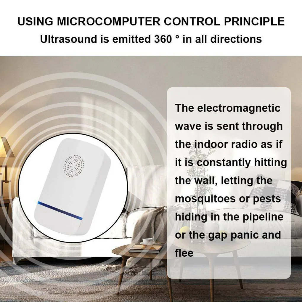 2 шт. ультразвуковой отпугиватель насекомых для дома и офиса|Репелленты| |