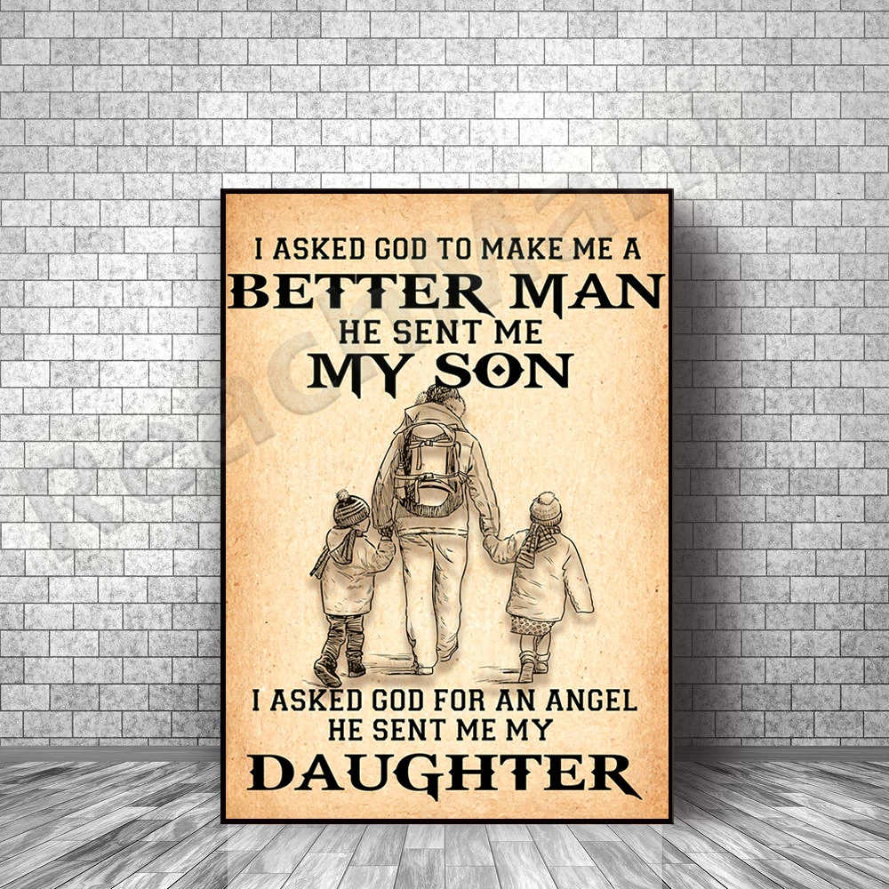 

I pray that God will make me a better person, he will send my son, I pray the angel of God, he will send my daughter, Father’s D