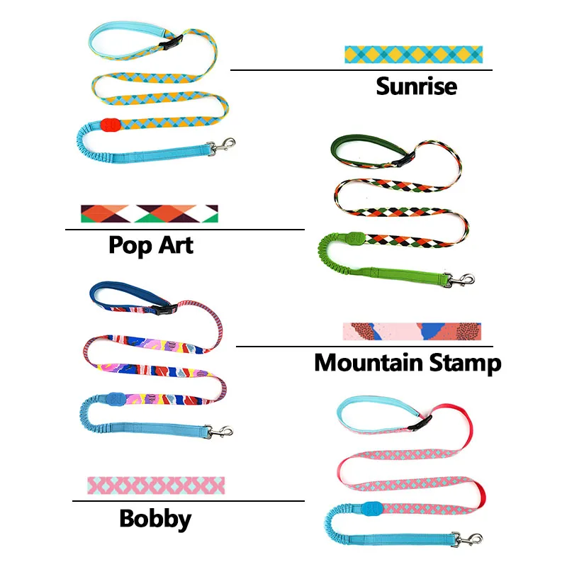 Эластичный поводок HamshMoc для собак регулируемый эластичный свободные руки с