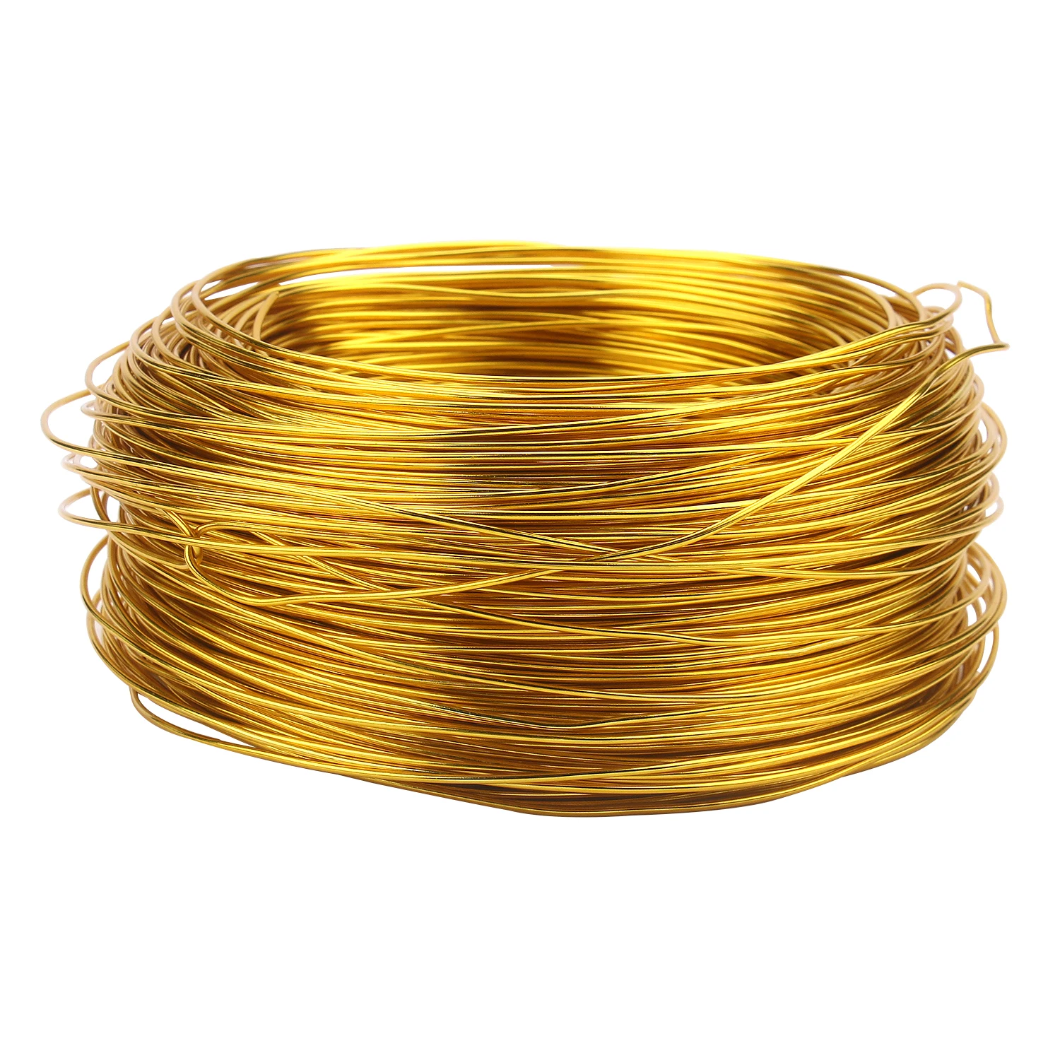 

Jewelry Accessories Gold Plated Aluminum Wire 1mm/1.2mm/1.5mm/2mm/2.5mm/3mm Aluminium Metal Wire For DIY Jewelry Findings