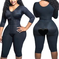 new2021 full body support arm compression shrink your waist with built in bra corset minceur slimming sheath skims fajas