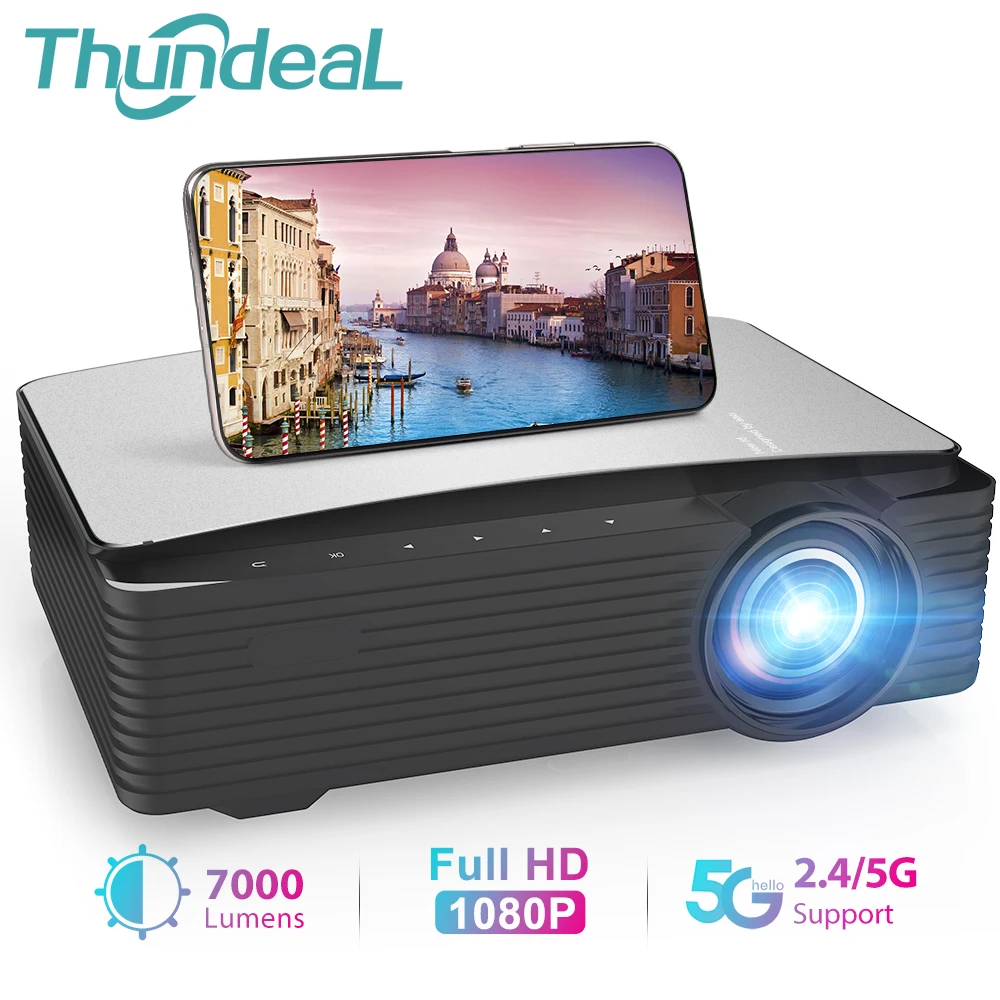 Проектор светодиодный ThundeaL YG650 Full HD 1080P большой экран 2 4 ГГц | Электроника